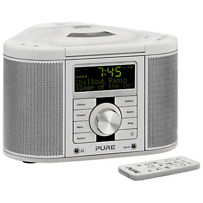 Pure Chronos CD Series II DAB/FM/CD Clock Radio White Pure Chronos CD Series II DAB/FM/CD Clock Radio White